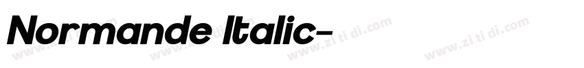 Normande Italic字体转换